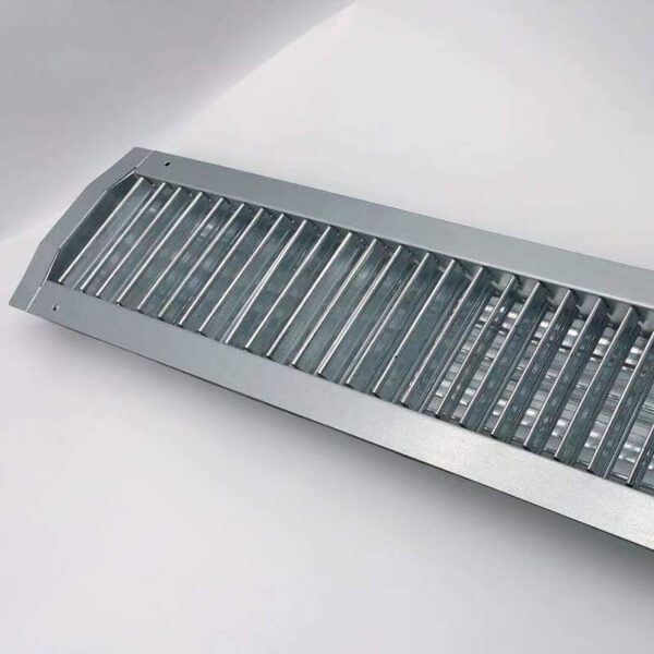 hvac system single deflection grilles for spiral duct